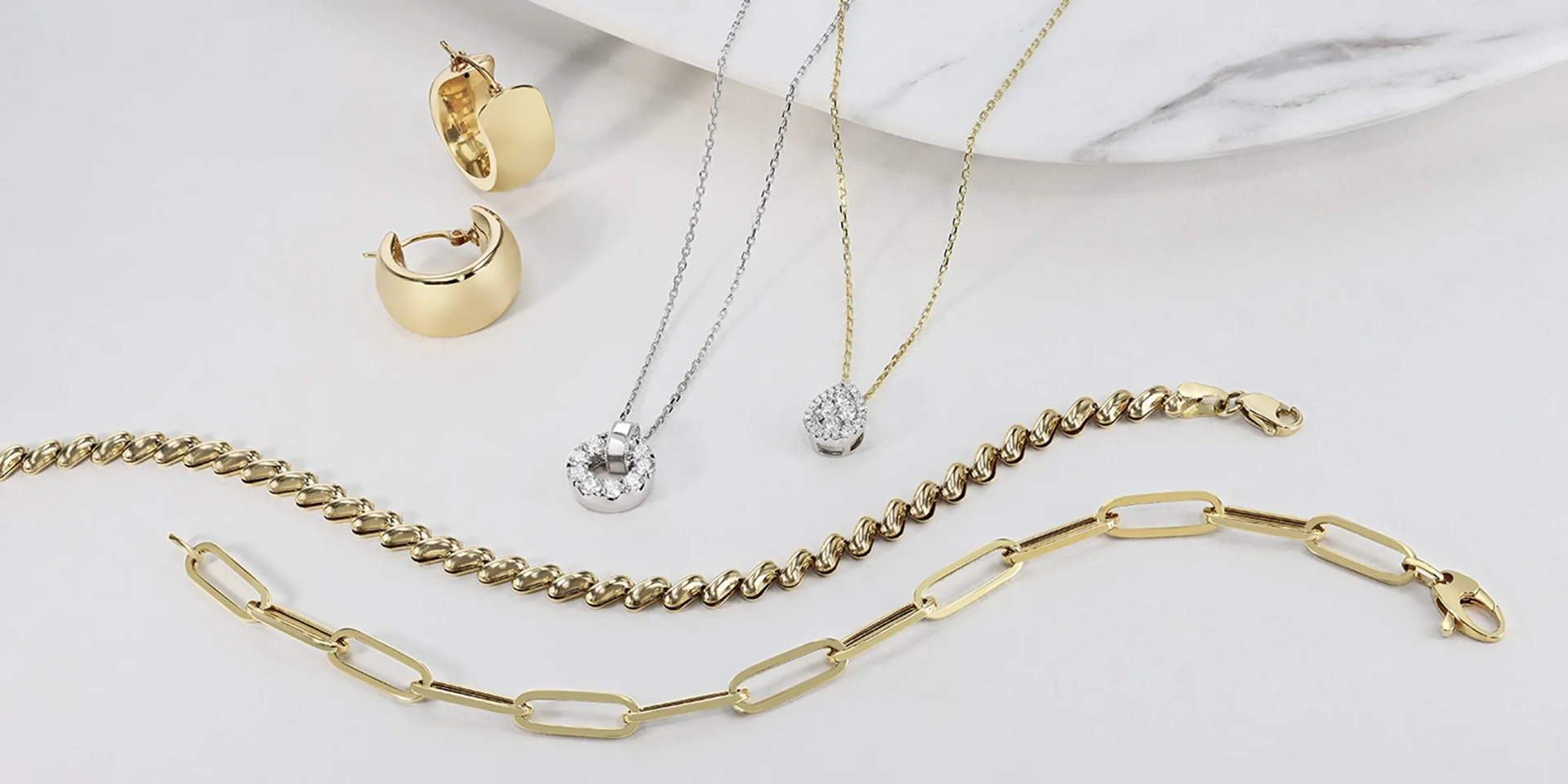 Fine jewelry display at Gerrish Jewelers