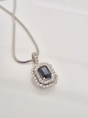 Sapphire Diamond Necklace